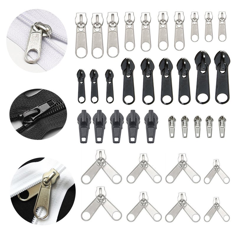 YaHoGa 143 PCS Zipper Repair Kit Zipper Replacement with Install Plier for Bags, Jackets, Tents, Backpacks, Sleeping Bag - Image 3